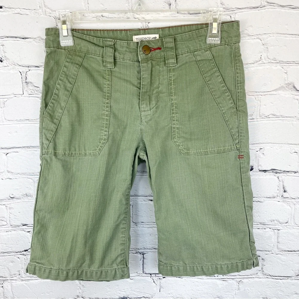 Toad&Co Touchstone Stretch Bermuda Shorts Sz 2